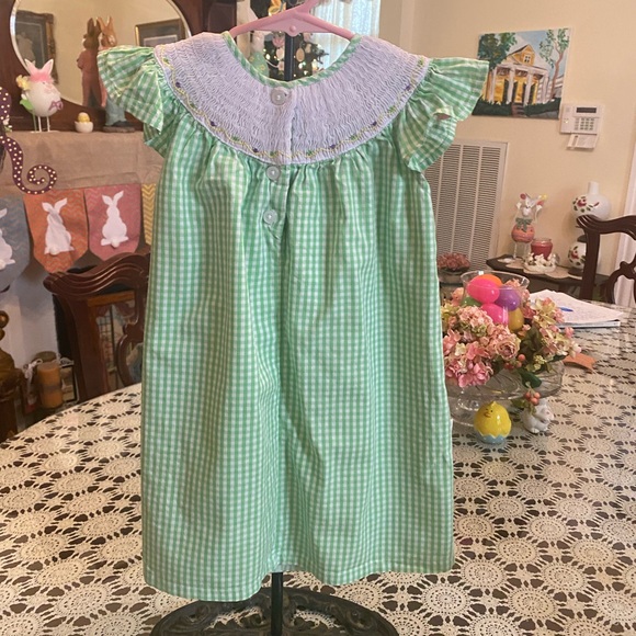 Bella Mia Kids Smocked Toddler Girls Mardi Gras Theme Dress size 3T - Picture 7 of 16